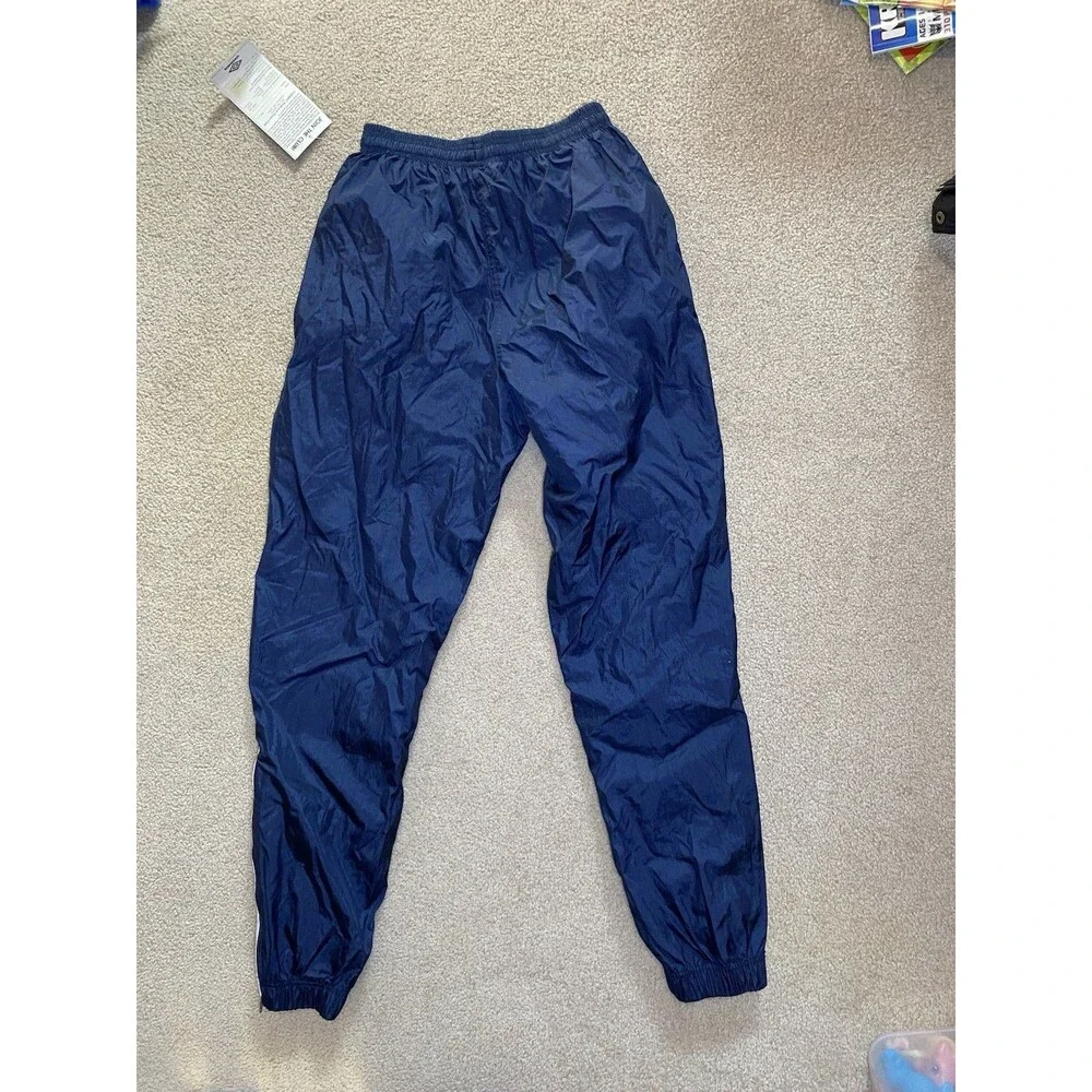 Vintage 1995 Umbro Youth XL Rosario Track Pants Navy Blue NWT 90s Soccer